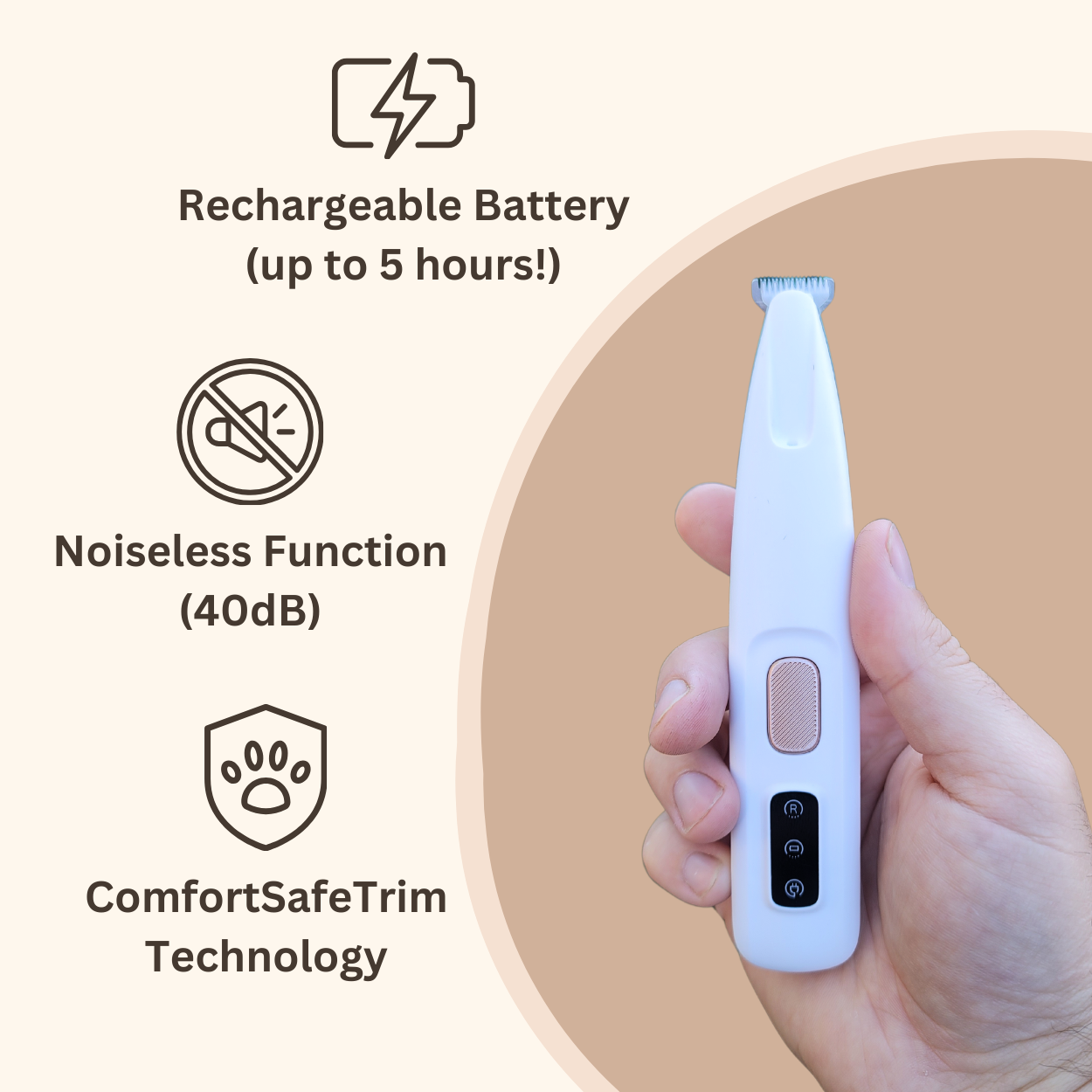 🐾 Pawfect Trim™ – Cordless Paw Groomer
