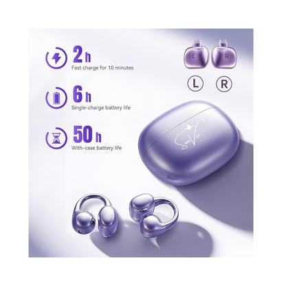Swavor Clip-On Waterproof Open Ear Earbuds