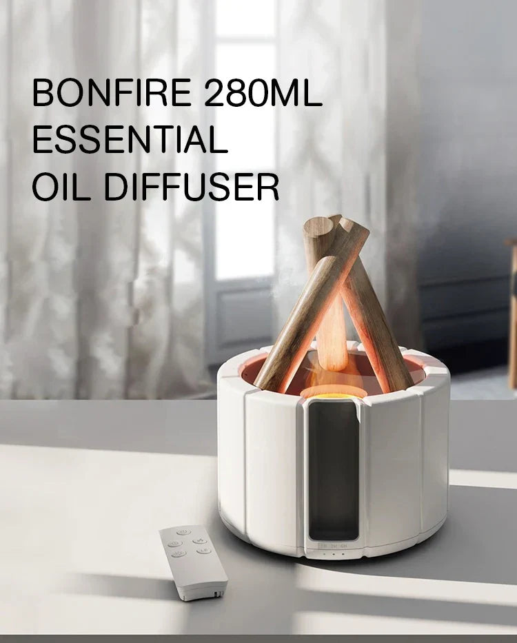 KINSCOTER Simulated Flame Aroma Diffuser