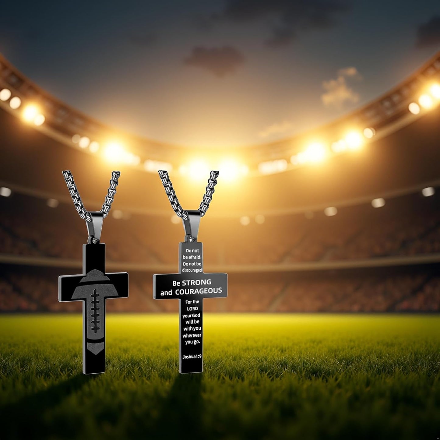 Faith n Football™ – Colgante de cruz