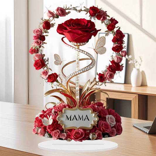 Elegant Rose Desk Ornament