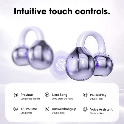 Swavor Clip-On Waterproof Open Ear Earbuds