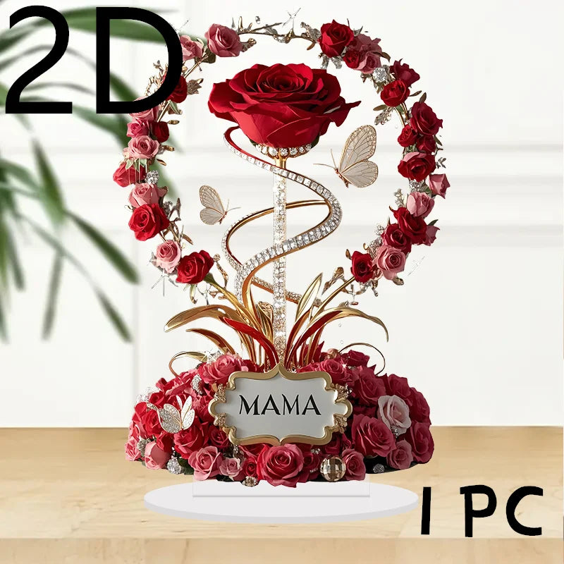 Elegant Rose Desk Ornament