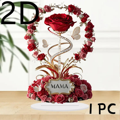 Elegant Rose Desk Ornament