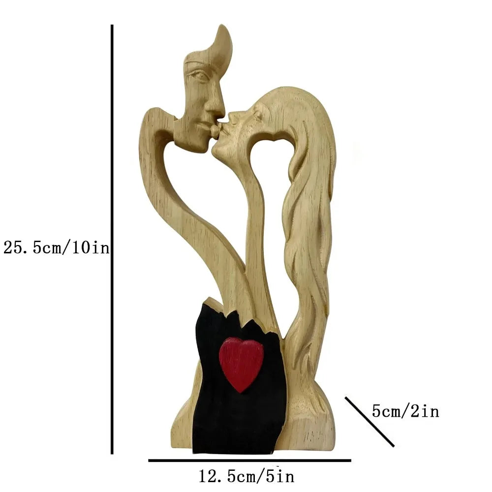 Eternal Love Wooden Sculpture